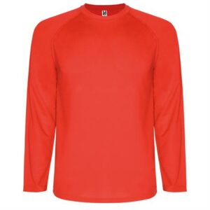 Спортивная футболка MONTECARLO L/S мужская, КРАСНЫЙ 2XL