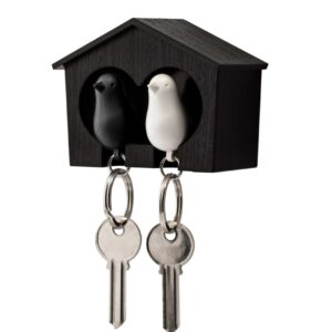 Держатель и брелок для ключей Duo Sparrow, черный