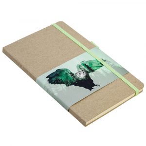 Скетчбук (Сова), 13х21 см, блок 96 стр. без печати. тонир. Бумага на обложку - крафт R1-88804KS