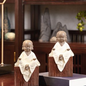 Набор статуэток "Маленькие монахи", подставка для книг