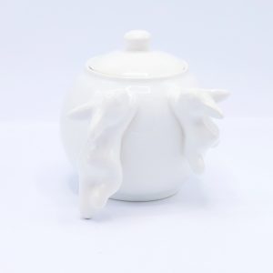 Сахарница с кроликами (NEW), 1000 мл, Белый