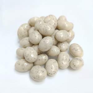 Драже АМАРЕТТО миндаль с молотым кофе в Белой шоколадной глазури