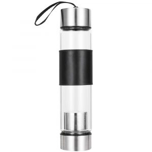 Термос стеклянный с инфьюзером Modulus, чёрный