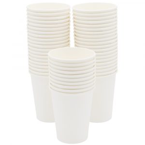 Набор 50 шт бумажный стакан 9 унций (230 мл), белый