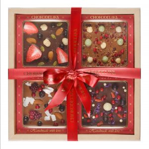 Подарочный набор бельгийского шоколада, 300 г, в коробке 23*7*17 см