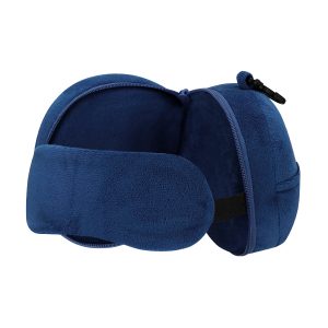 Подушка-маска для путешествий Mask, тёмно-синяя