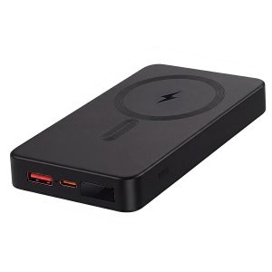 Универсальный аккумулятор MAGIX Glow 5 (5000мАч) с быстрой и беспроводной зарядкой, с подсветкой, черный